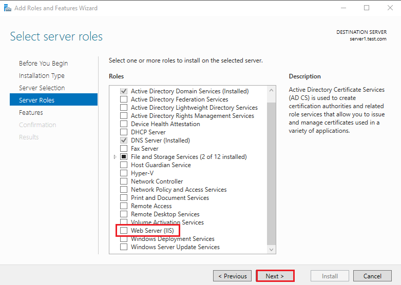 Install and Configure IIS Web Server on Windows Server 2022
