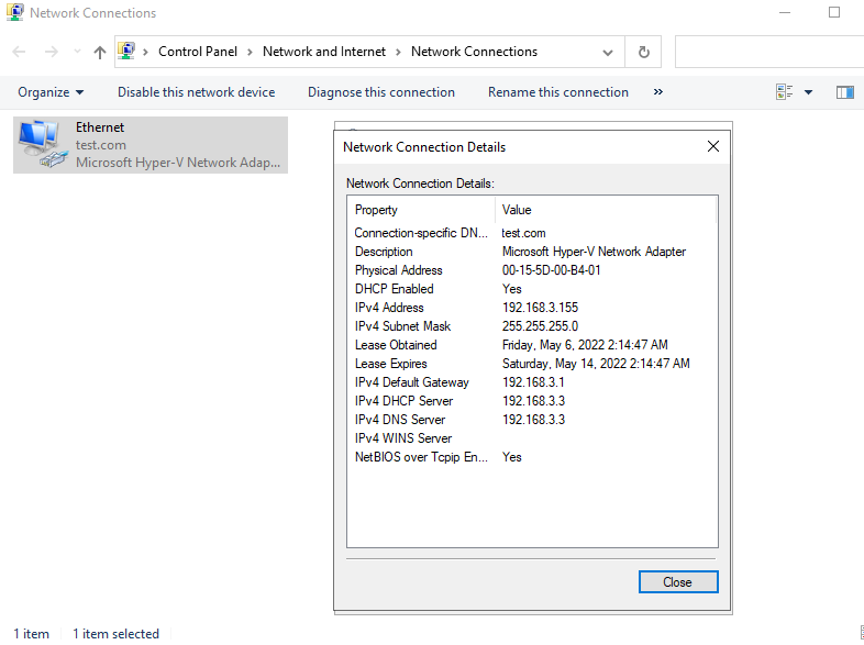 Configure IP Reservation on DHCP 