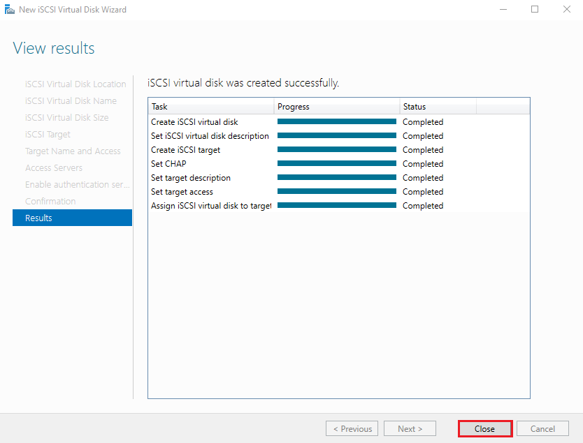 Install and Configure iSCSI on Windows Server 2022