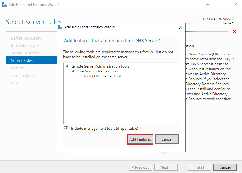 Install Domain Name System on Windows Server 2022