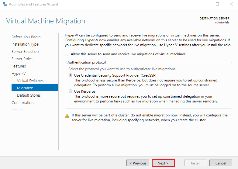 Install and Configure Hyper V on Windows Server 2022