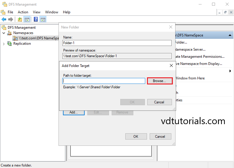 Install and Configure DFS Namespaces on Windows Server 2022
