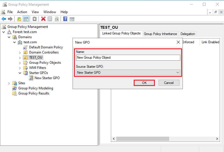 Configure Group Policy on Windows Server 2022