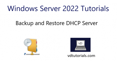 Backup and Restore DHCP Server on Windows Server 2022